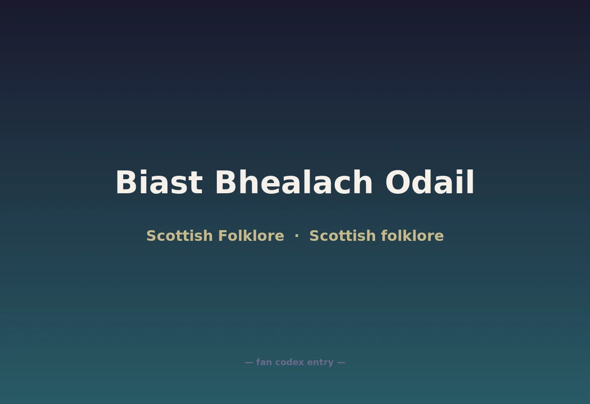 Biast Bhealach Odail